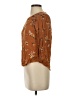 Rewind 100% Rayon Brown 3/4 Sleeve Blouse Size S - photo 5