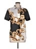 Unbranded Gold Black Short Sleeve Blouse Size M - photo 1
