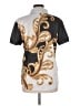Unbranded Gold Black Short Sleeve Blouse Size M - photo 2