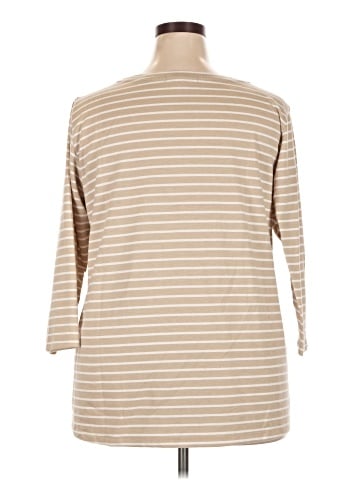 Cotton Bleu 3/4 Sleeve T-Shirt (view 2)