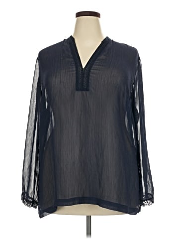 Worthington Long Sleeve Blouse (view 1)