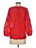 Talbots 100% Cotton Red 3/4 Sleeve Blouse Size S - photo 2