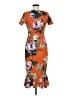 ASOS Orange Cocktail Dress Size 6 - photo 2