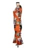 ASOS Orange Cocktail Dress Size 6 - photo 5