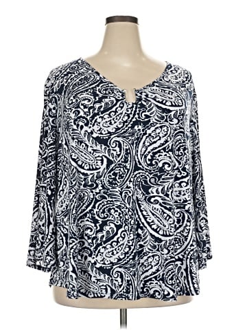 Cato 3/4 Sleeve Blouse (view 1)