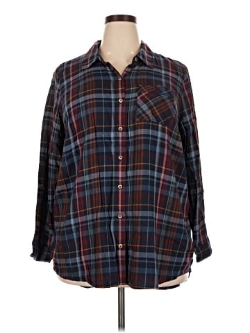 Cj Banks Long Sleeve Button-Down Shirt (view 1)