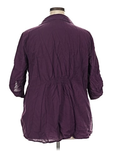 SONOMA life + style 3/4 Sleeve Button-Down Shirt (view 2)