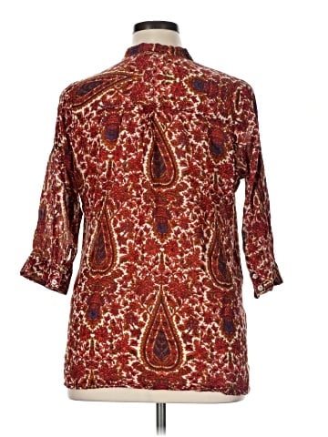 Magazine 3/4 Sleeve Blouse (view 2)