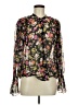 Steve Madden Floral Black Long Sleeve Blouse Size M (estimated) - photo 1