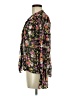 Steve Madden Floral Black Long Sleeve Blouse Size M (estimated) - photo 5