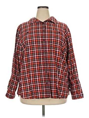 St. John's Bay Long Sleeve Button-Down Shirt (view 1)