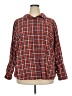 St. John's Bay 100% Cotton Plaid Red Long Sleeve Button-Down Shirt Size 2X - photo 1