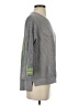 Autumn Cashmere 100% Cotton Metallic Silver Gray Pullover Sweater Size S - photo 4