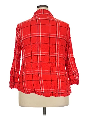Faded Glory 3/4 Sleeve Button-Down Shirt (view 2)
