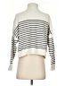 MNG Stripes Ivory Turtleneck Sweater Size S - photo 2