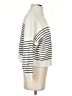 MNG Stripes Ivory Turtleneck Sweater Size S - photo 5