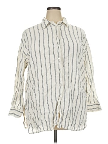 Everlane 3/4 Sleeve Button-Down Shirt (view 1)