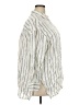 Everlane Stripes Ivory 3/4 Sleeve Button-Down Shirt Size XXL - photo 4