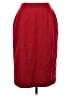 Sag Harbor 100% Wool Solid Red Wool Skirt Size 12 - photo 1