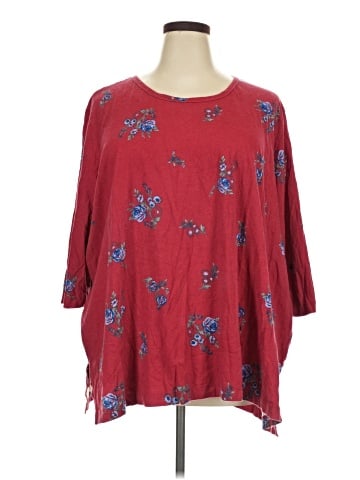 Woman Within 3/4 Sleeve T-Shirt (view 1)
