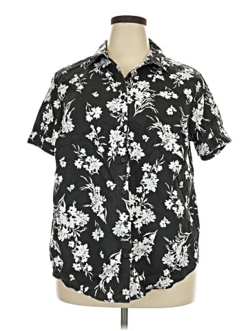 Roaman's Short Sleeve Button-Down Shirt (view 1)