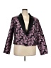 ELOQUII 100% Polyester Floral Purple Blazer Size 22 Plus - photo 1