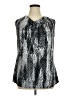 Faded Glory Silver Sleeveless Blouse Size XL - photo 1