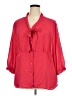 George 100% Polyester Red 3/4 Sleeve Blouse Size 26W/28W - photo 1