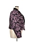 ELOQUII 100% Polyester Floral Purple Blazer Size 22 Plus - photo 4