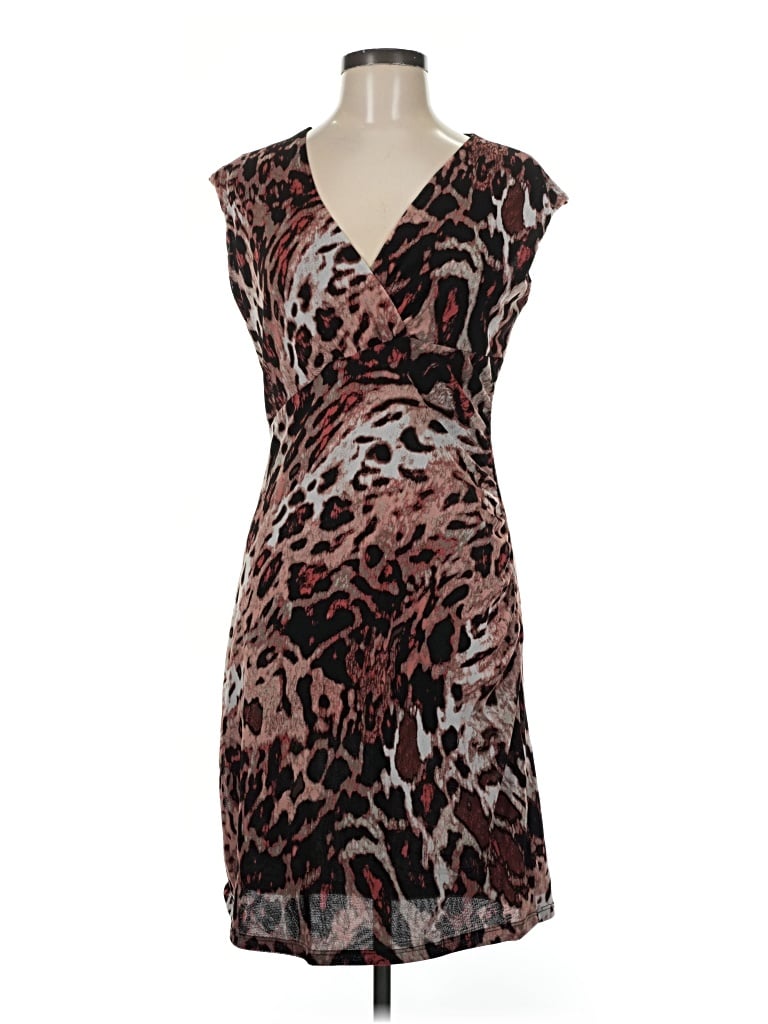 Pre-owned Dana Buchman Cocktail Dress In Brown