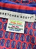 Gretchen Scott Designs Paisley Red 3/4 Sleeve Button-Down Shirt Size L - photo 7