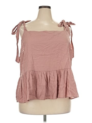 Madewell Plus Rosalie Tie-Strap Top in Textured Gingham (view 1)