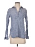 Garnet Hill Blue Long Sleeve Button-Down Shirt Size 2 - photo 1