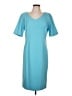 Talbots Solid Teal Casual Dress Size 12 - photo 1