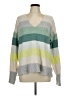 Ann Taylor LOFT Stripes Gray Pullover Sweater Size L - photo 1