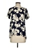 Sienna Sky Floral Black Short Sleeve Blouse Size S - photo 1