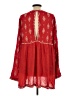 Free People 100% Rayon Red Long Sleeve Blouse Size L - photo 2