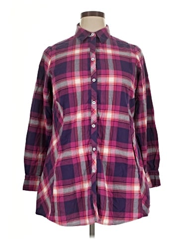 Foxcroft Long Sleeve Button-Down Shirt (view 1)
