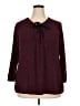 Lane Bryant Solid Purple Burgundy Pullover Sweater Size 18 - 20 Plus - photo 1