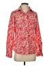 L.L.Bean Print Red Long Sleeve Blouse Size S - photo 1
