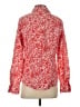 L.L.Bean Print Red Long Sleeve Blouse Size S - photo 2