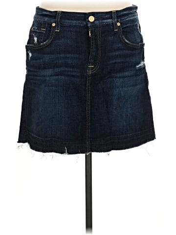 7 For All Mankind Denim Skirt (view 1)