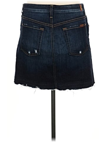 7 For All Mankind Denim Skirt (view 2)