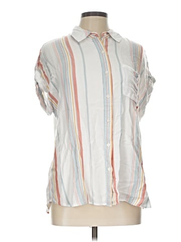Cosmic Blue Love Short Sleeve Blouse (view 1)
