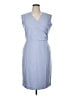 Ann Taylor Blue Casual Dress Size 14 - photo 1