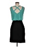 En Focus Studio Color Block Teal Cocktail Dress Size 8 - photo 2