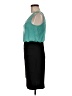 En Focus Studio Color Block Teal Cocktail Dress Size 8 - photo 5