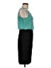 En Focus Studio Color Block Teal Cocktail Dress Size 8 - photo 4