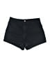 Universal Thread Solid Black Denim Shorts Size 6 - photo 1