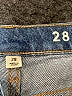 J.Crew 100% Cotton Chevron-herringbone Blue Jeans Size 28 waist - photo 9